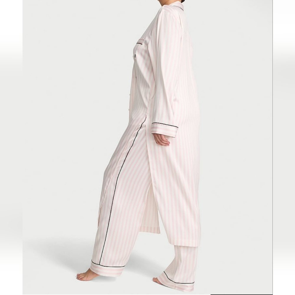 Victoria's Secret Glazed Satin FlyawayTunic Pajama Set Size MEDIUM NWT - Picture 11 of 12
